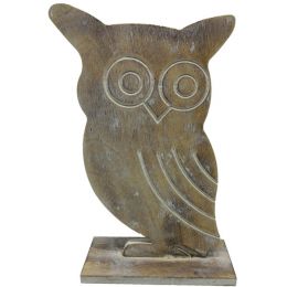 Medium Wooden vintage Owl 5