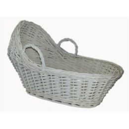 Baby Basket, white willow baby bassinet basket great for baby gift basket
18