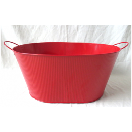 Red Metal container with earl handles 15