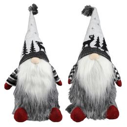 Standing Gnome Santa with fur body & beard - 2 Styles 24