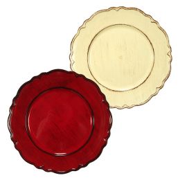 Scalloped edge charger plate 13