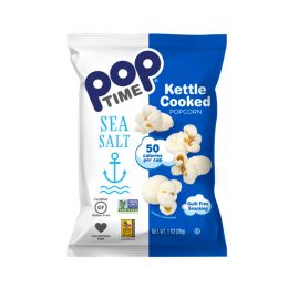 Poptime Kettle Cooked popcorn - Sea Salt 28 gr.