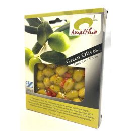 Amalthia Greek green olives with herbs 200 gr.
