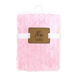 2 Layer Sculpted Sherpa Blanket: Pink
100% Polyester, 30