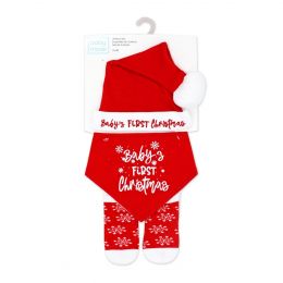 3-PC set - Baby's FIRST Christmas 