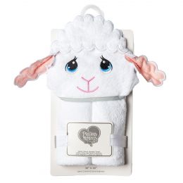 Precious Moments 100% cotton hooded towel - Lamb