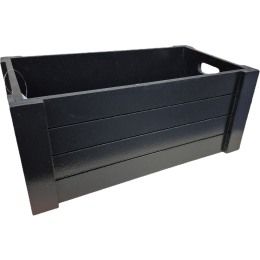 Black crate 14”X8”X6”H