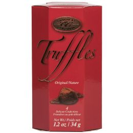 Chocolat Classic Belgian chocolate truffles red hexagonal box 34 gr., 24/cs