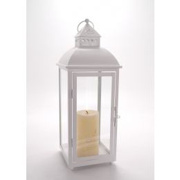 Black metal & glass lantern 7