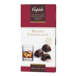 Cupido Belgian Liqueur chocolates - Whisky 150 gr., 10/cs