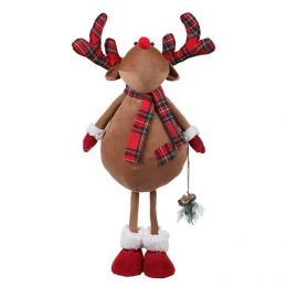 Fabric Standing Reindeer with decoration 23