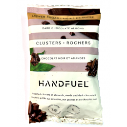 Handfuel Dark Chocolate Almond Clusters 40 gr., 12/cs