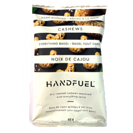 Handfuel Everything Bagel Cashews 40 gr., 12/cs