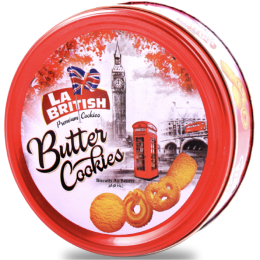 La British Premium Butter Cookie Tin 114 gr., 24/cs
