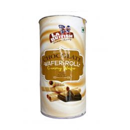 La British chocolate wafer rolls canister 200 gr., 24/cs