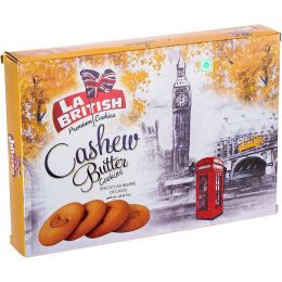La British Premium Cashew Butter Cookies 300 gr., 12/cs