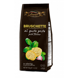 Laurieri Bruschette with pesto flavour 150 gr., 15/cs