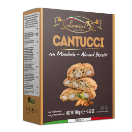 Laurieri cantucci biscotti with almonds 100 gr., 12/cs