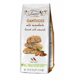 Laurieri cantucci biscotti with Almonds 200 gr., 15/cs