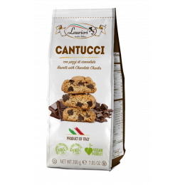 Laurieri cantucci biscotti with Almond & Cocoa 200 gr., 15/cs