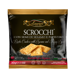 Laurieri Scrocchi crackers with Sesame & Poppy 30 gr., 75/cs