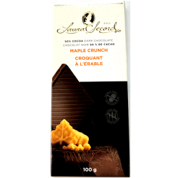 Laura Secord Maple Crunch Dark Chocolate Bar 100 gr., 3.25