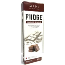 Made Fudge - Chocolate 60 gr., 24/cs
With Premium milk chocolate - 3 Individually wrapped pcs, 20 gr ea
