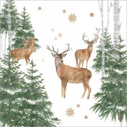 Lunch napkin - deer in the forest 6.5
