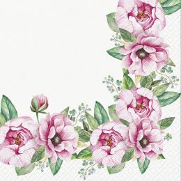 Lunch Napkins - Pink Florals 6.5