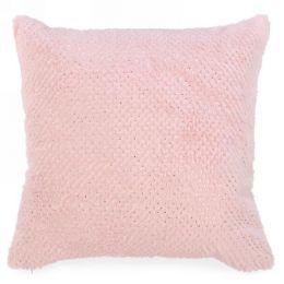 <h1><span>Pink faux fur cushion with gold polka dots</span> 17