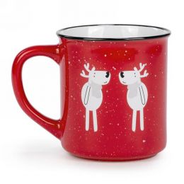 Ceramic Mug - Reindeer couple 3.5