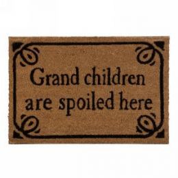 Coir mat - Grand Children are Spoiled Here 24