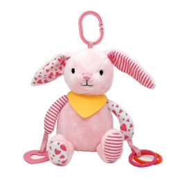 Bab & Tot Pink Bunny Activity plush - 8.5