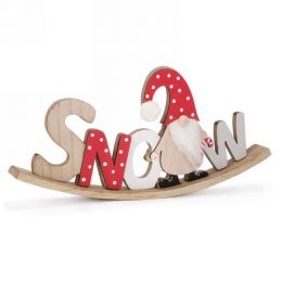 Swing snow gnome décor 12