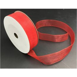 Organza Ribbon - 100 yards - Red