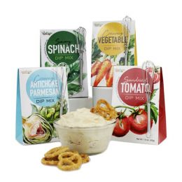 Too Good Gourmet Dip Mix Assortment with a whisk (6 of ea of 4 flavors - Artichoke Parmesan