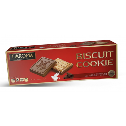 Tiaroma Biscuit Cookie topped with milk chocolate 68 gr., 6/cs