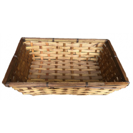 Medium bamboo tray 14”x10”x3.75”H
