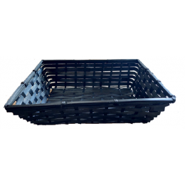 Medium BLACK bamboo tray 14”x10”x3.75”H