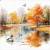 343217 - Lunch napkin - Autumn