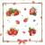 Lunch napkin - Strawberries 6.5