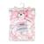 Activities fleece blanket & Nunu Set - Pink Bunny