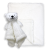 Ridged Plush Blanket with Nunu: White Bear