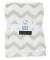 Coral fleece blanket Zigzag pattern - GREY