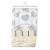Precious Moments pack of 4 flannel receiving blankets - GREY/YELLOW 30