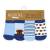 Necessities 4-Pairs baby crew socks - 0-6 - Blue Dog
