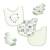 5 Piece Bib and Sock Set:  Sage sheep
Set includes: 3 Bibs & 2 pairs of socks
