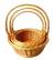 CBL843R3 Set of 3 Round willow baskets with handle