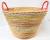 Large Rectangular Brown basket with matching fabric liner Oval Seagrass & Straw baskets with handles