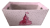 Medium Rectangular pink basket with CASTLE theme and a ma